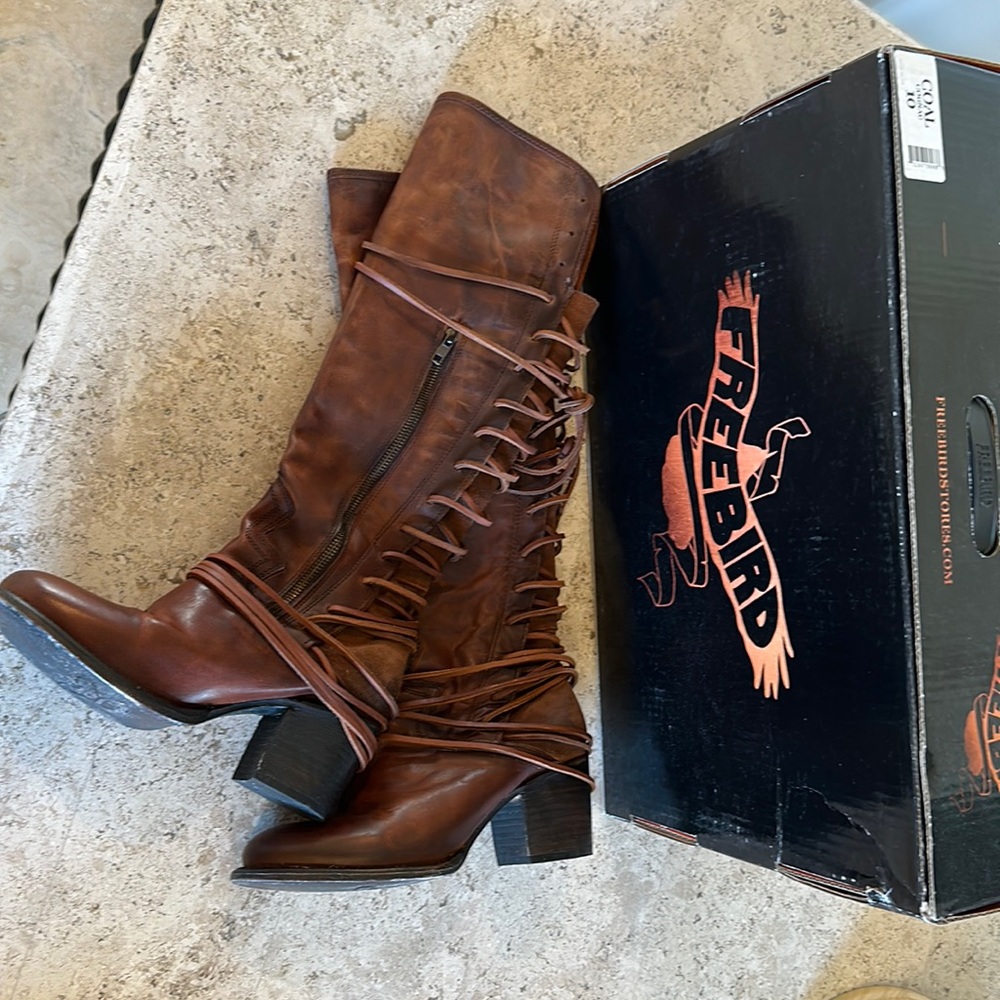 Freebird cognac COAL boots
